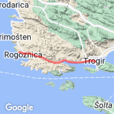 Mapa Rogoźnica - Trogir D8